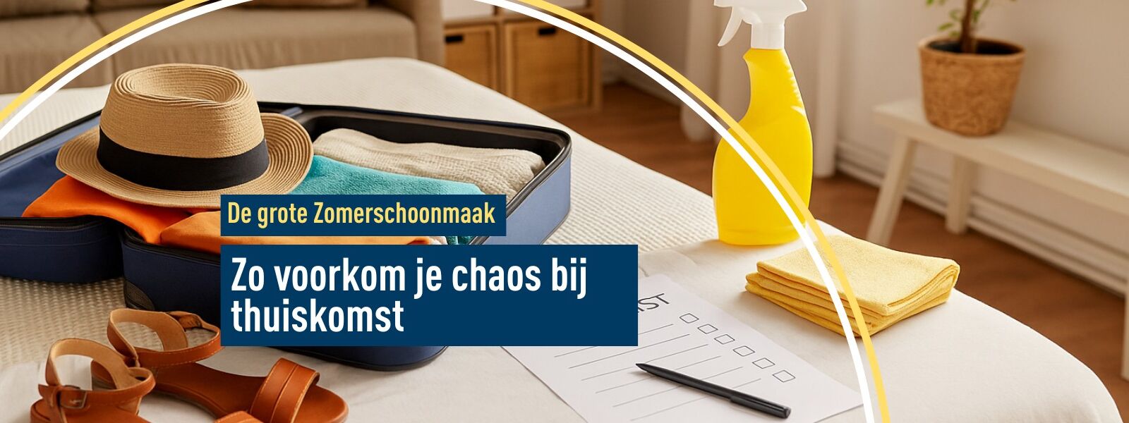 De grote zomerschoonmaak: Op vakantie geweest? Zo voorkom je chaos bij thuiskomst