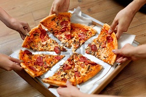 verhuizen met pizza